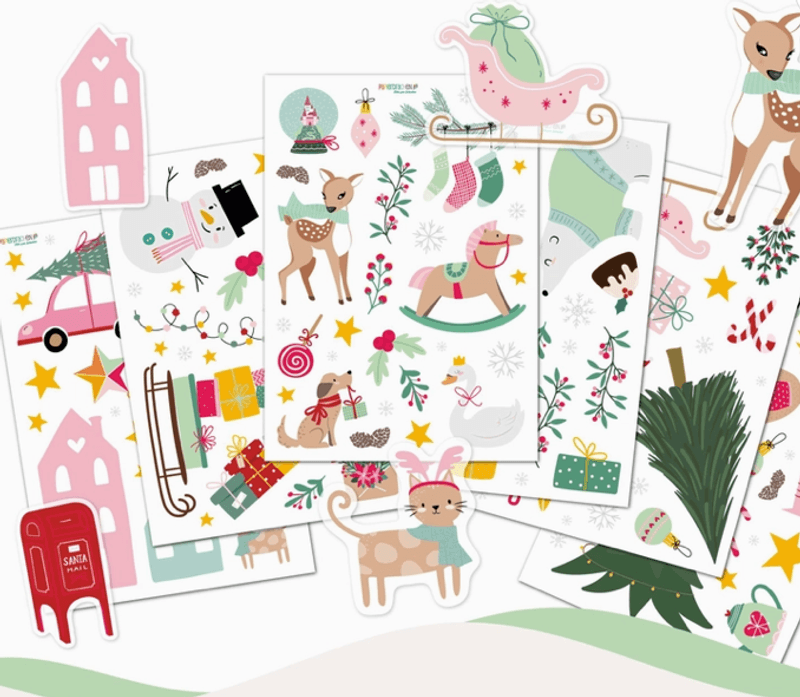 Vindusklistremerker Holly Jolly Pink