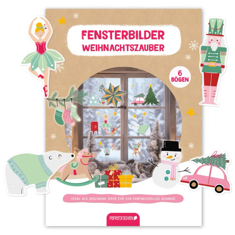 Vindusklistremerker Holly Jolly Pink