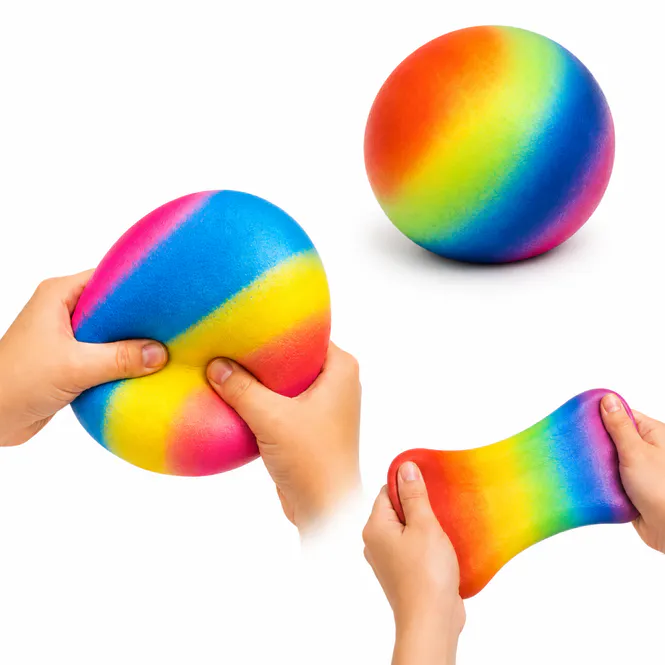 Hovedbilde Regnbue squishy ball stor