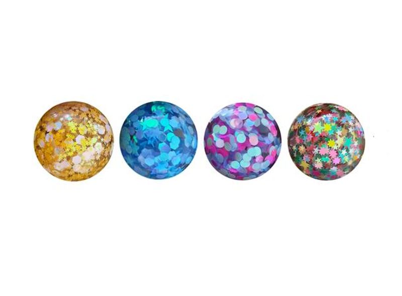 Glitrende squishy ball